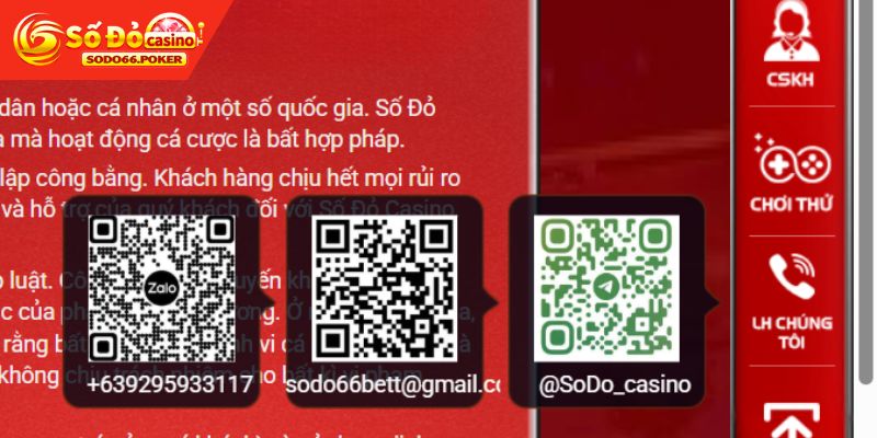Danh sách các kênh kết nối liên hệ SODO66 thuận tiện