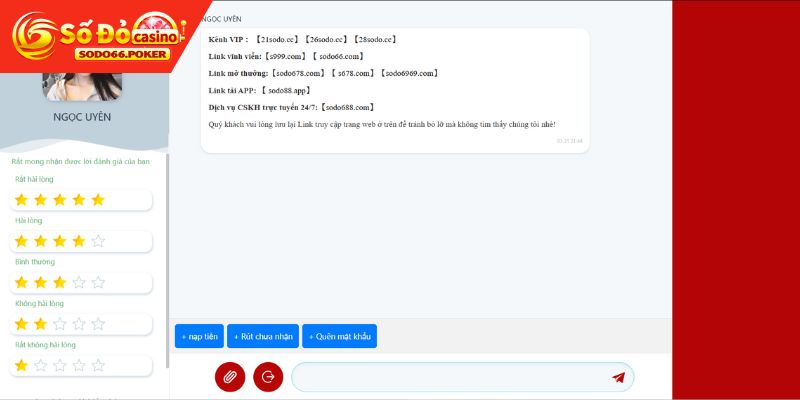 Sử dụng livechat kết nối với SODO66 nhanh chóng