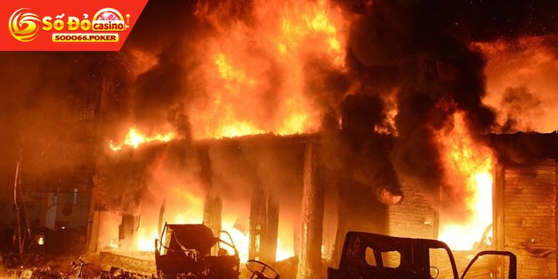 Chọn con số thử vận may khi mơ thấy có cháy nhà